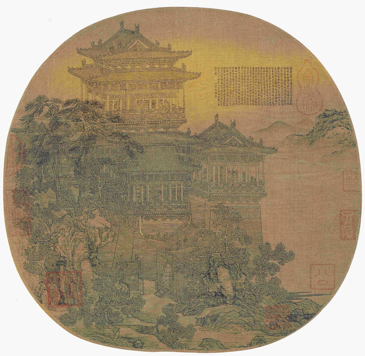 eles vigiam UE Yang por l is Heng (Lei. 908-925) de Li Sheng