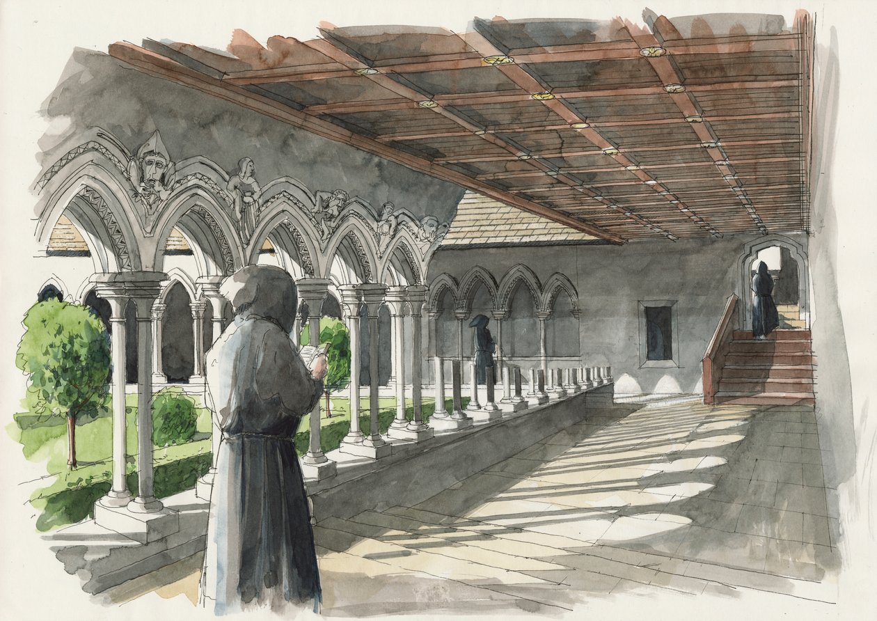 Lanercost Priory, século XIII, c2000-2010 de Liam Wales