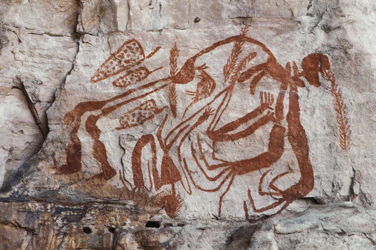 Mitologia aborígine, Burrunggui, Arnhem Land (pintura rupestre) de Unbekannt Unbekannt
