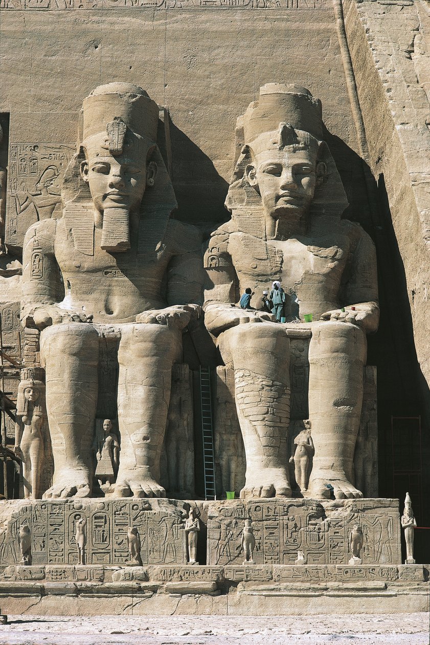 Figuras colossais de arenito entronizado Ramsés II de Unbekannt Unbekannt