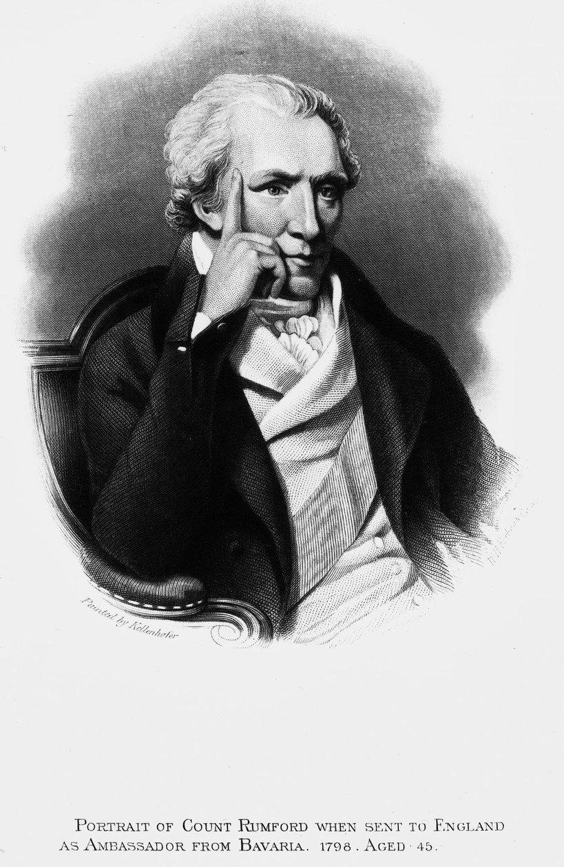 Conde Rumford, cientista e administrador anglo-americano de Unbekannt Unbekannt