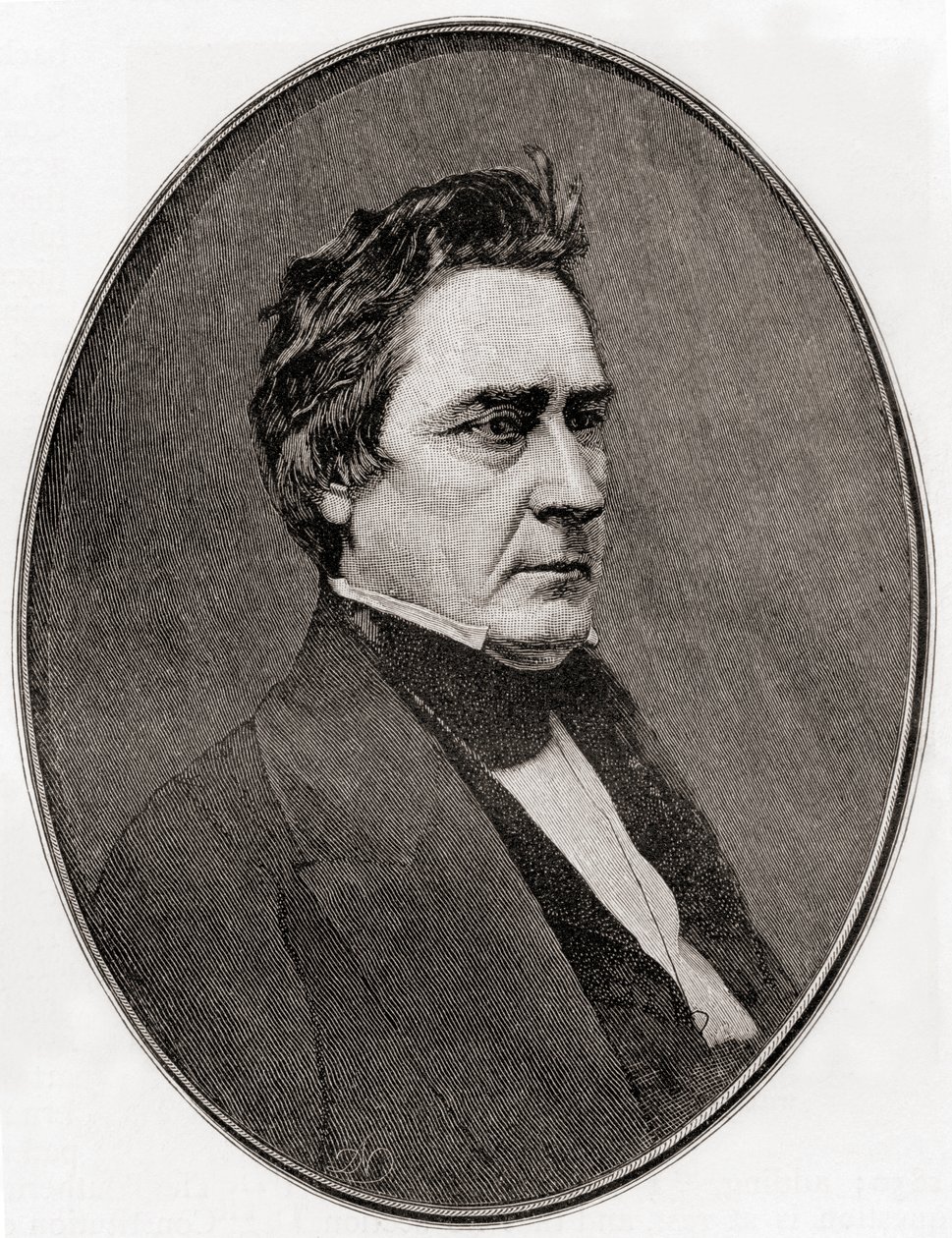 David Rice Atchison, da revista The Century Magazine, publicada em 1887 (gravura) de Unbekannt Unbekannt
