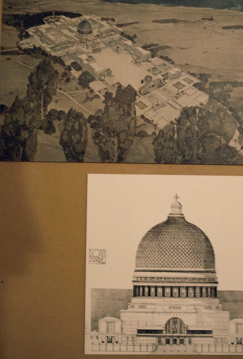 Desenho preliminar para o palácio papal na Terra Santa de Unbekannt Unbekannt