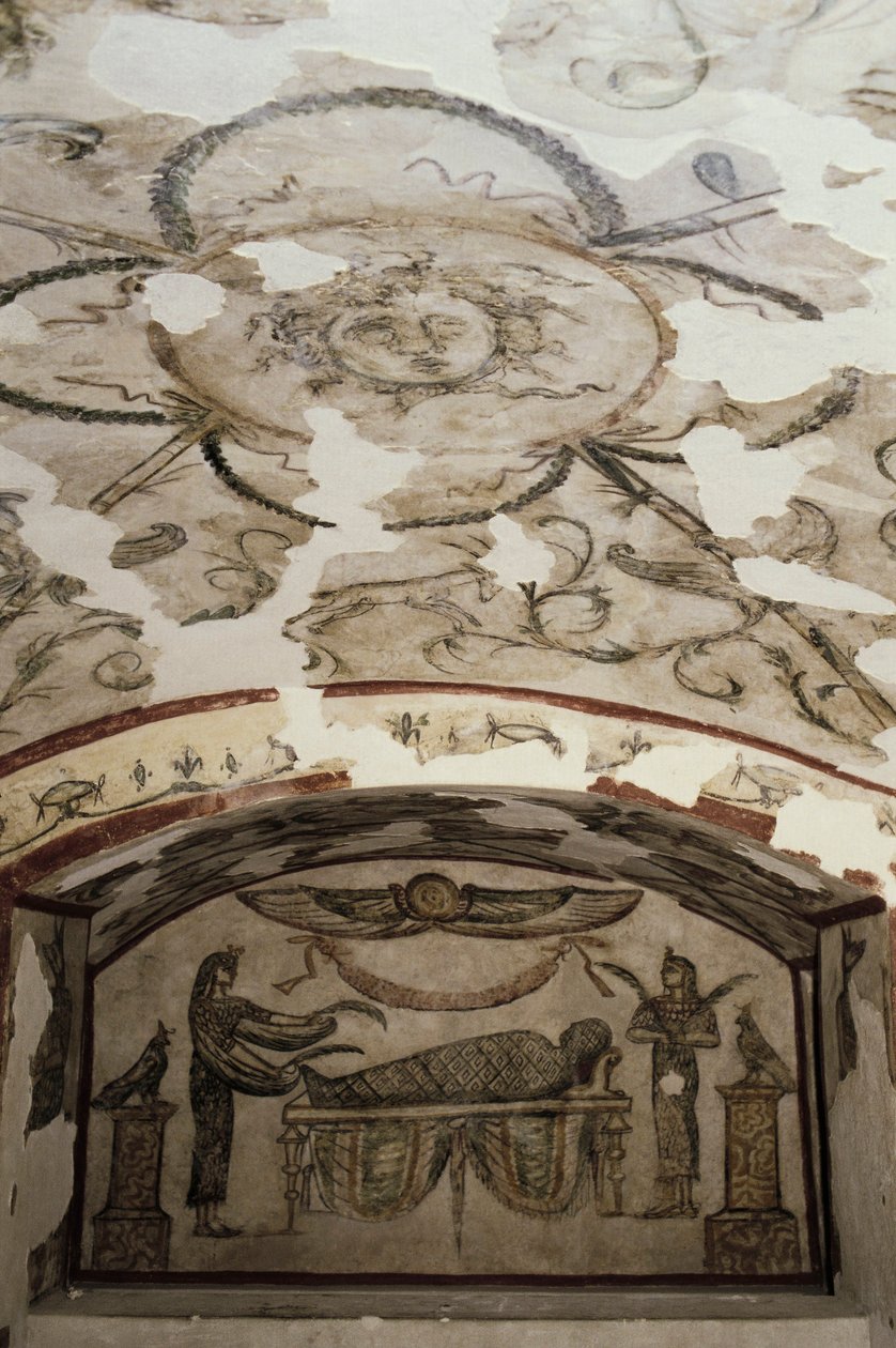 Egipto, Alexandria, Catacumbas de Kom-esh-Shuqafa, Interior do hipogeum de Tardan de Unbekannt Unbekannt