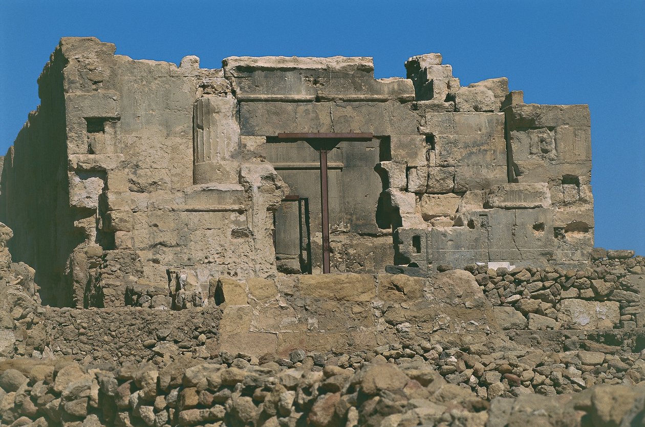 Egito. Antigo Aghurmi em Siwa (Siwah) Oasis. Templo do Oráculo ou templo de Amon. 26ª Dinastia, 664-525 a.C. de Unbekannt Unbekannt
