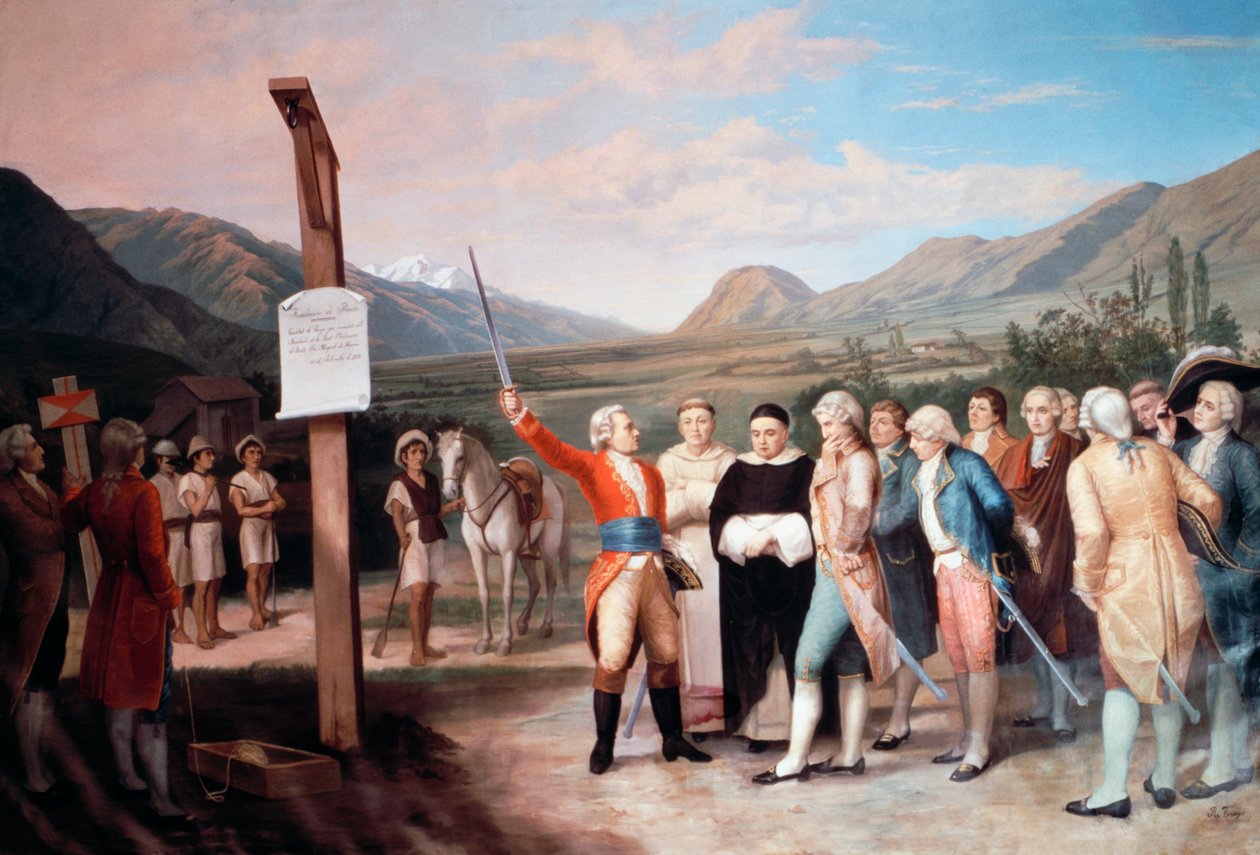 Fundação da cidade de Ibarrada por Cristobal de Troya em 1606, Equador de Unbekannt Unbekannt