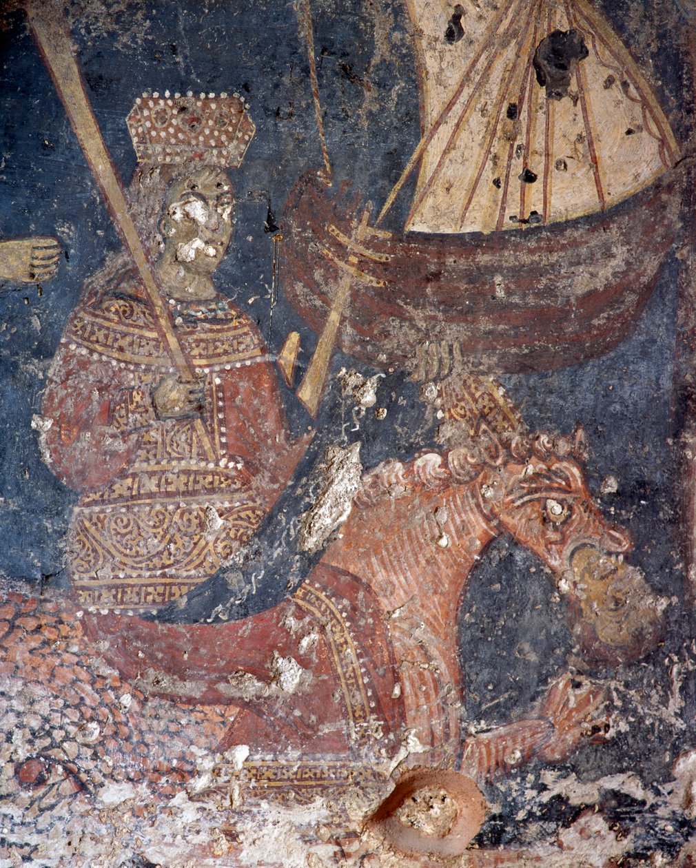 Fresco na igreja em Deliana, Creta, Grécia (foto) de Unbekannt Unbekannt