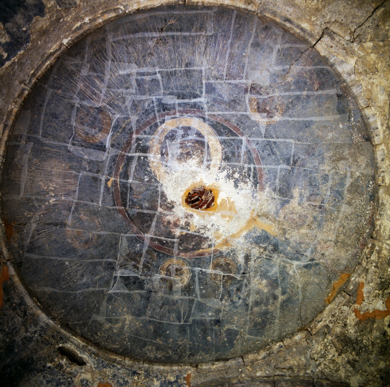 Fresco na igreja em Episkopi, Creta, Grécia (foto) de Unbekannt Unbekannt