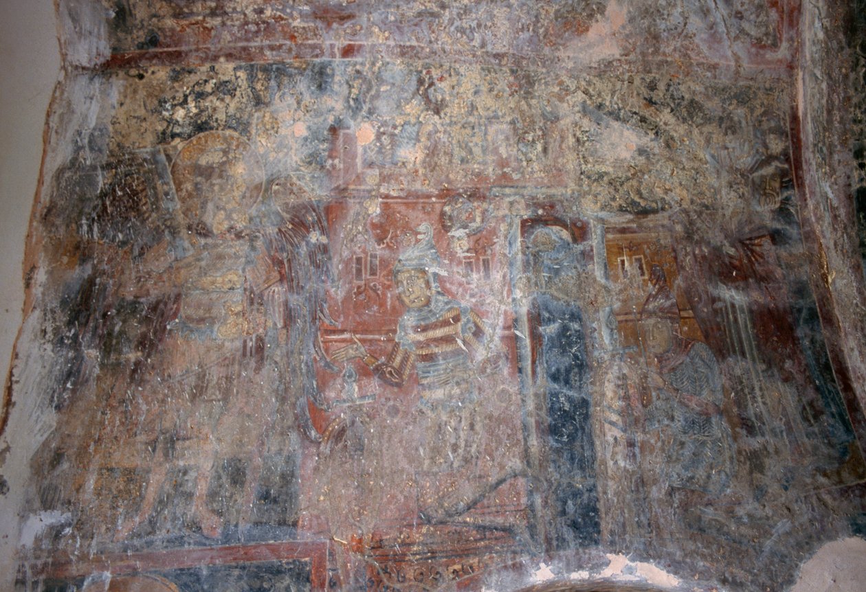 Fresco na igreja de Miguel Arcanjo, Kantanos, Creta, Grécia (foto) de Unbekannt Unbekannt