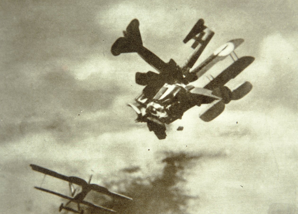 Aviões alemães e britânicos colidem no ar de Unbekannt Unbekannt
