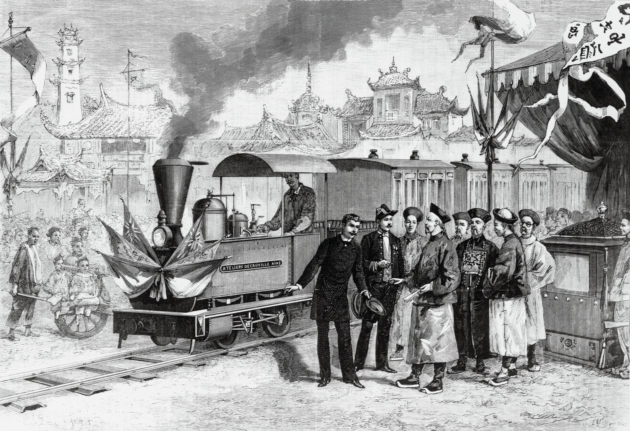 Inauguração da primeira ferrovia francesa na China ligando Tianjin a Tangshan, 20 de novembro de Unbekannt Unbekannt