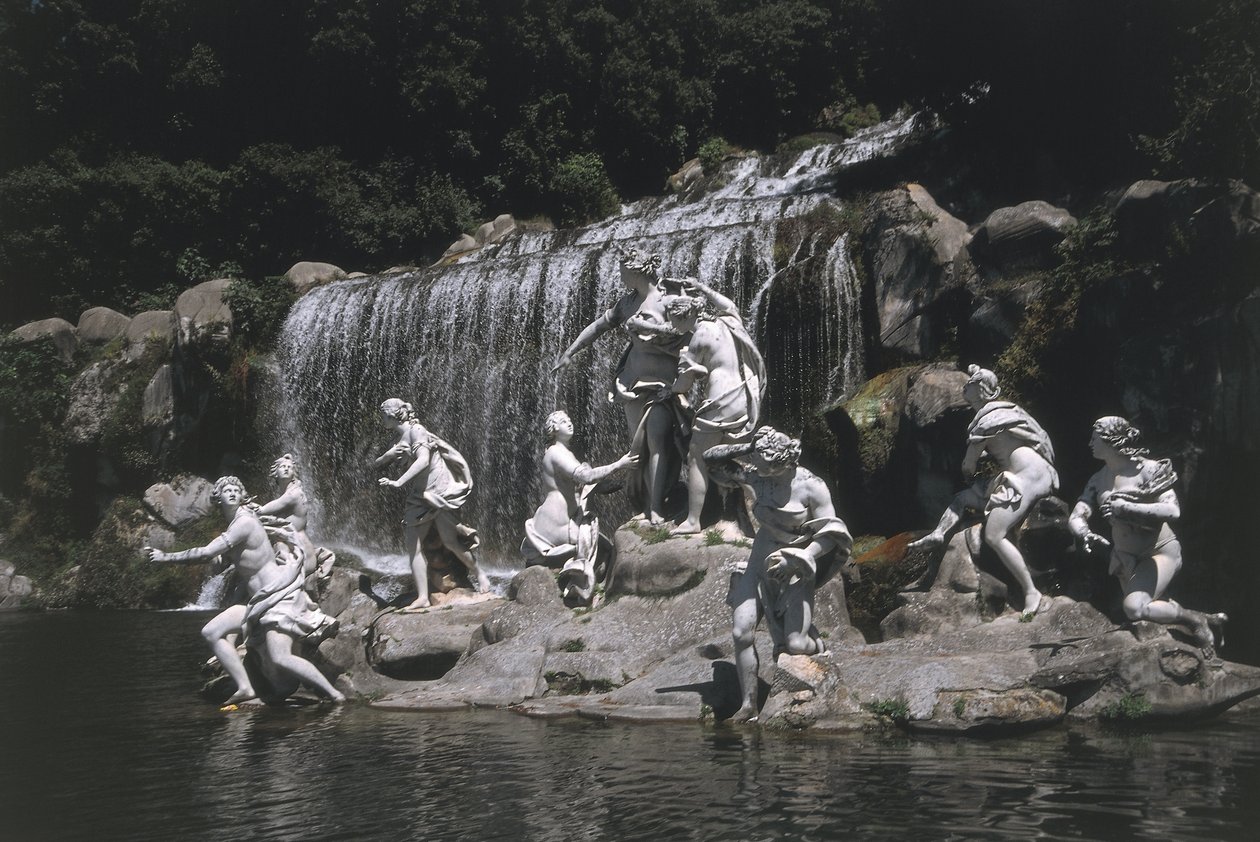 Itália, Região da Campânia, Caserta, Palácio Real, Diana e Fonte de Actaeon de Unbekannt Unbekannt