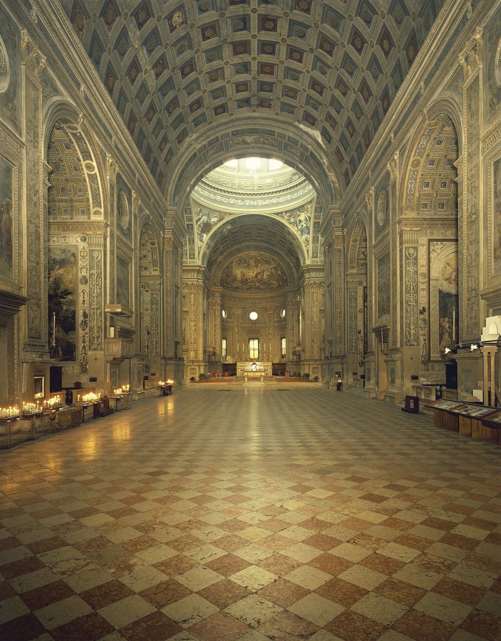 Itália, Lombardia, Mântua, Basílica de Santo André projetada pelo arquiteto Leon Battista Alberti, comissionada por Ludovico II Gonzaga de Unbekannt Unbekannt