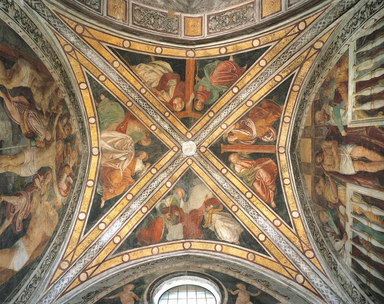 Itália, Região Lombardia, Milão, Capela de Santa Corona abóbada na igreja de Santa Maria delle Grazie de Unbekannt Unbekannt