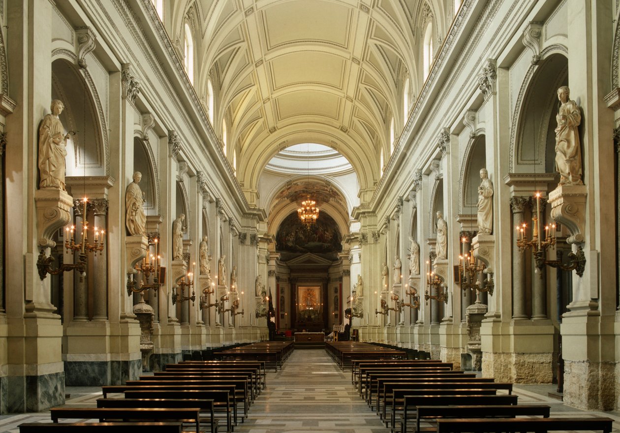 Itália, Região da Sicília, Palermo, catedral, interior, nave de Unbekannt Unbekannt