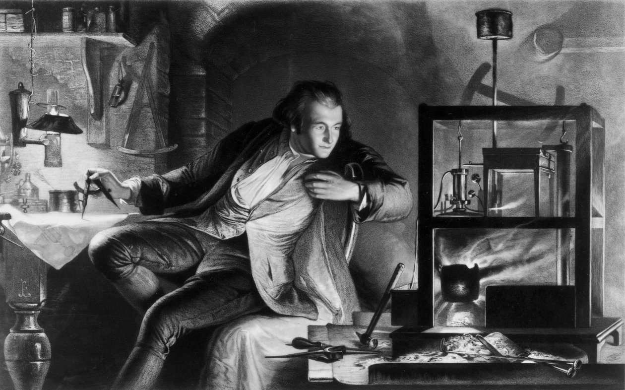 James Watt, engenheiro britânico, quando jovem, c 1769 de Unbekannt Unbekannt