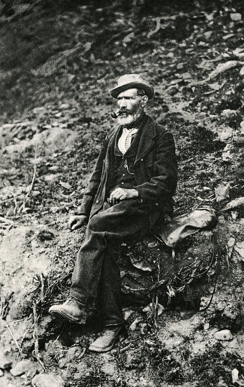Jean-Antoine Carrel (1829-1890 Valtournenche), montanhista do Vale de Aosta, que fez a primeira subida ao cume do Matterhorn do lado italiano, 16 de agosto de Unbekannt Unbekannt