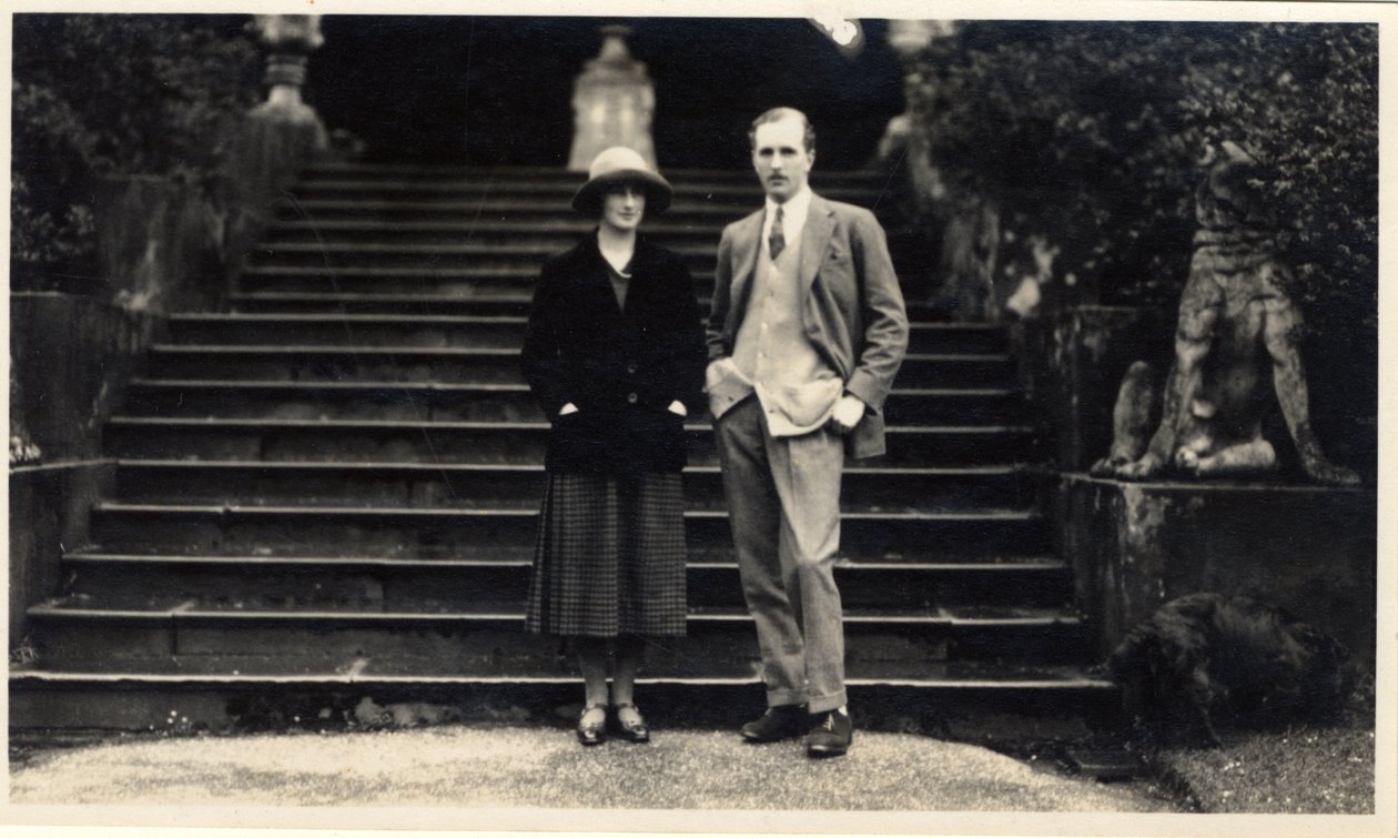 Lady Rachel Cavendish e Visconde Stuart de Findhorn (foto a p/b) de Unbekannt Unbekannt