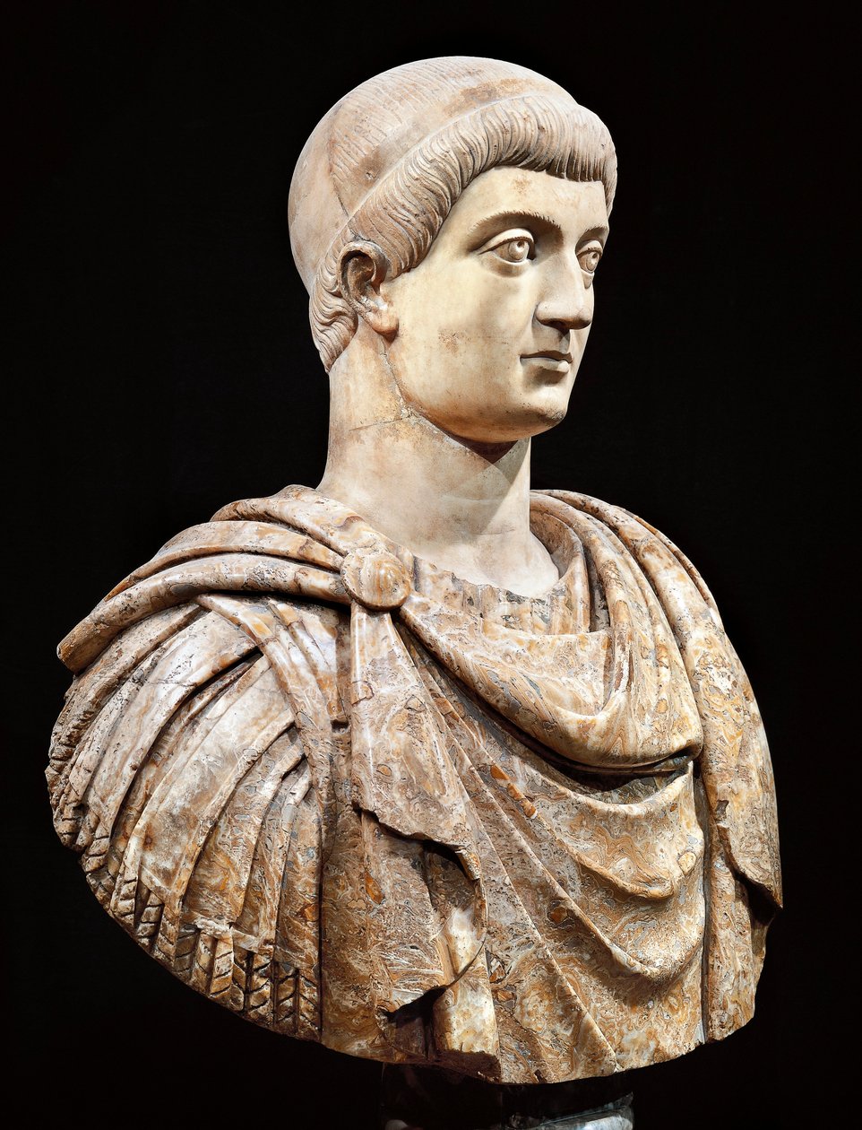 Busto de mármore do imperador Costanzo de Unbekannt Unbekannt
