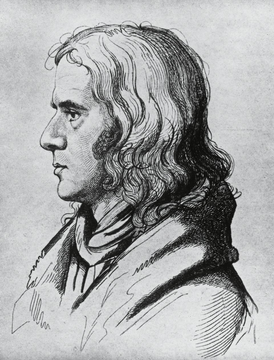 Retrato de Adelbert von Chamisso (1781-1838), poeta, escritor e botânico alemão de Unbekannt Unbekannt