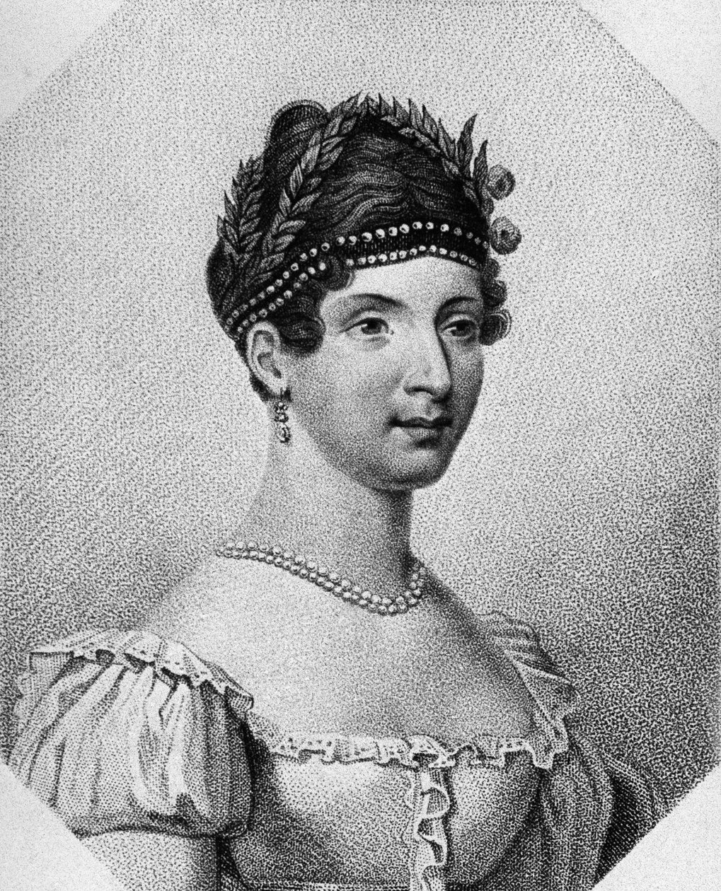 Retrato de Angelica Catalani (1780-1849), soprano italiano, gravura de Unbekannt Unbekannt