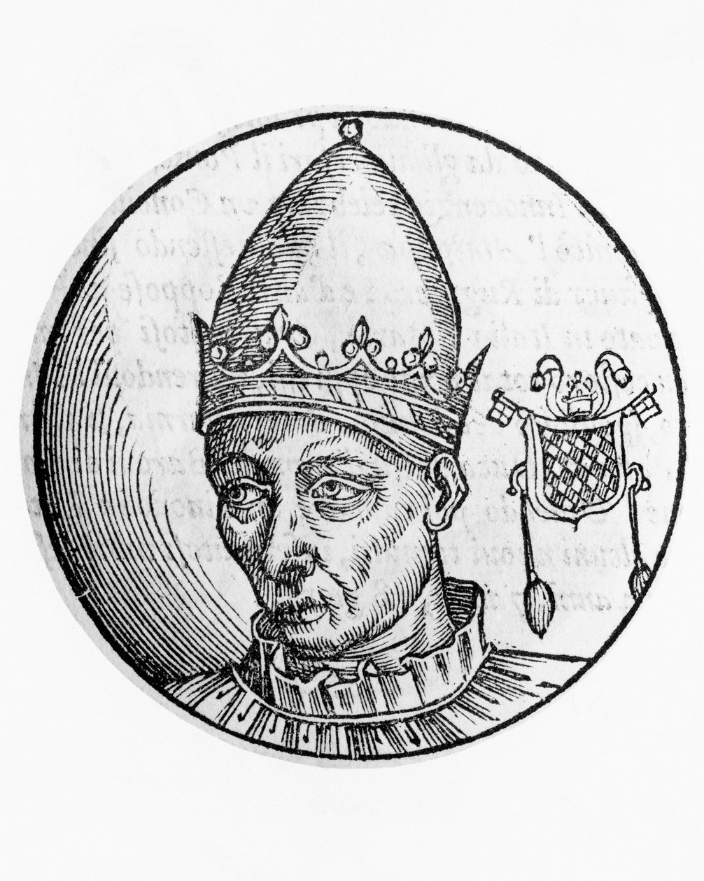 Retrato de Celestino II (Guido Guelfuccio de Castello, falecido em 1144) de Unbekannt Unbekannt