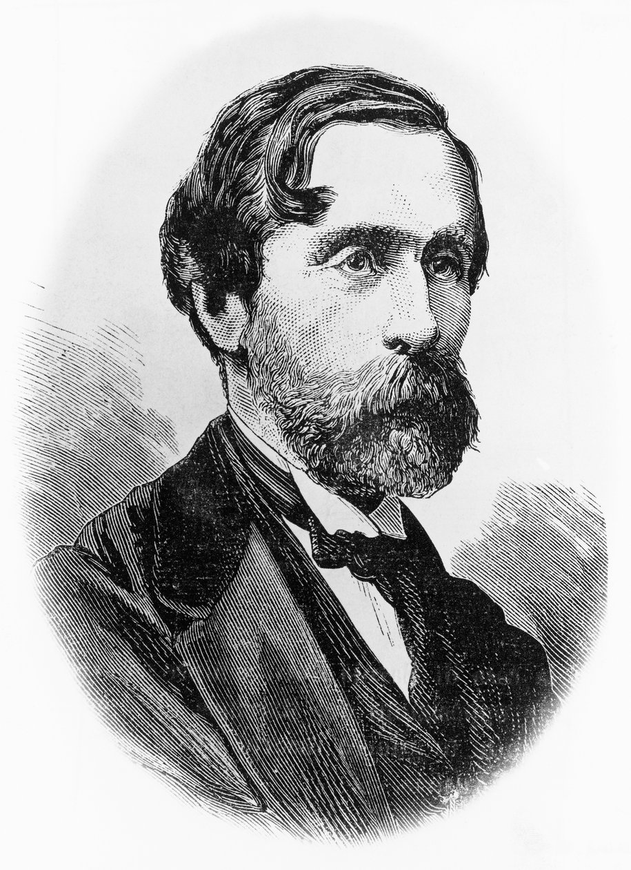 Retrato de Giulio Carcano (1812-1884), político italiano, escritor e jornalista, gravura de Unbekannt Unbekannt