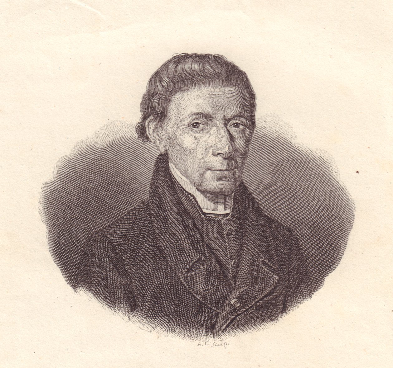 Retrato do matemático e astrônomo italiano Barnaba Oriani (1752-1832), gravura em cobre de desenho de Demarchi de Unbekannt Unbekannt