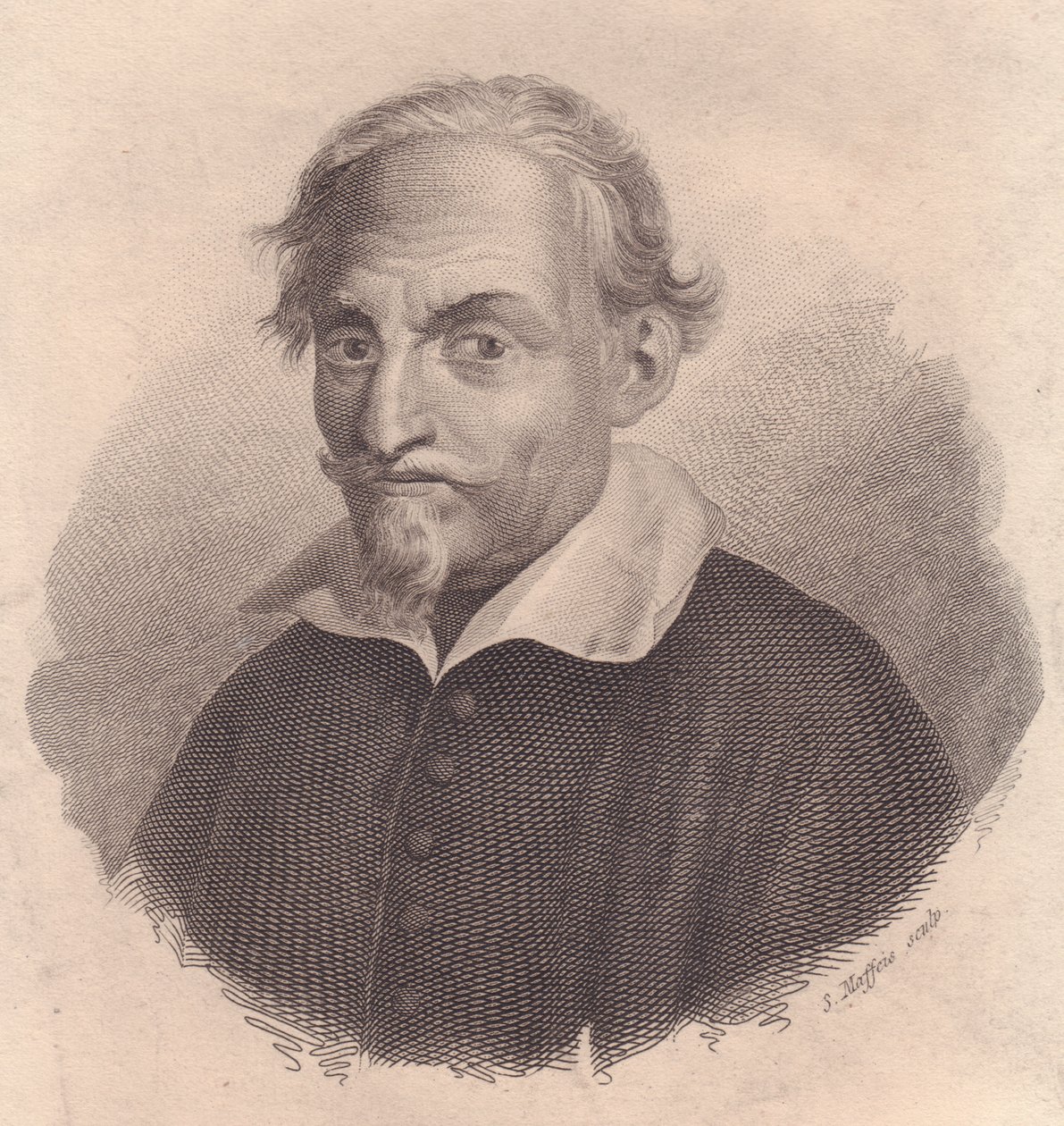 Retrato do escritor e poeta italiano Alessandro Tassoni (1565-1635) gravura em cobre de S Maffeis de Unbekannt Unbekannt
