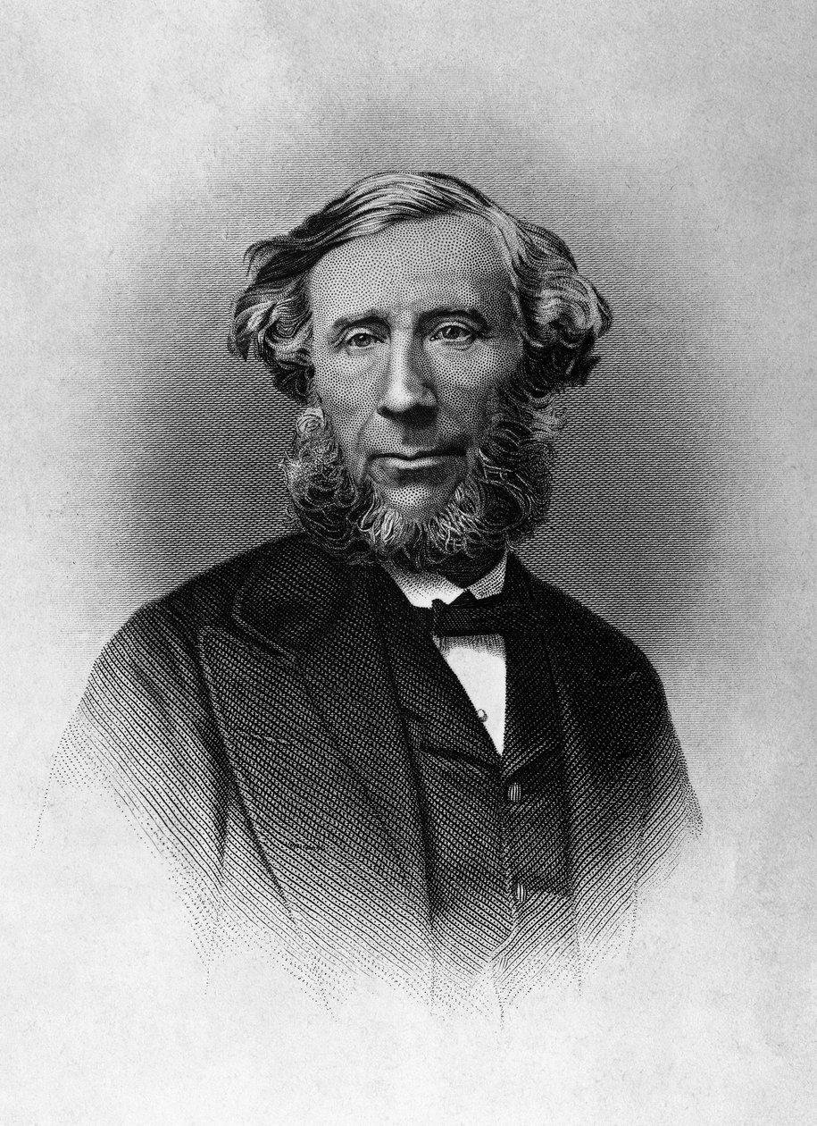 Retrato de John Tyndall (1820-1893), físico irlandês, gravura de Unbekannt Unbekannt