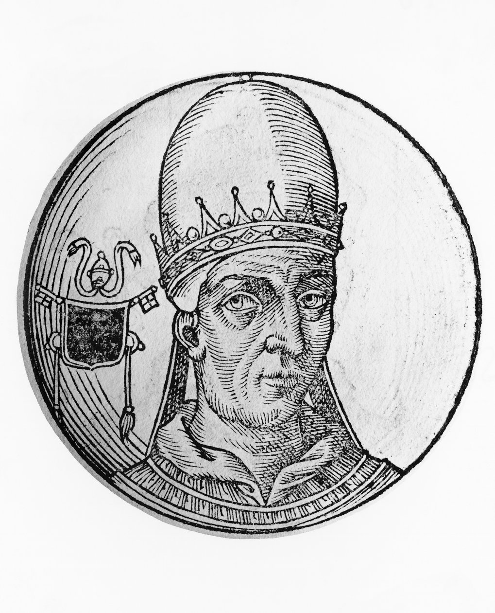 Retrato de João VIII (820-882) de Unbekannt Unbekannt