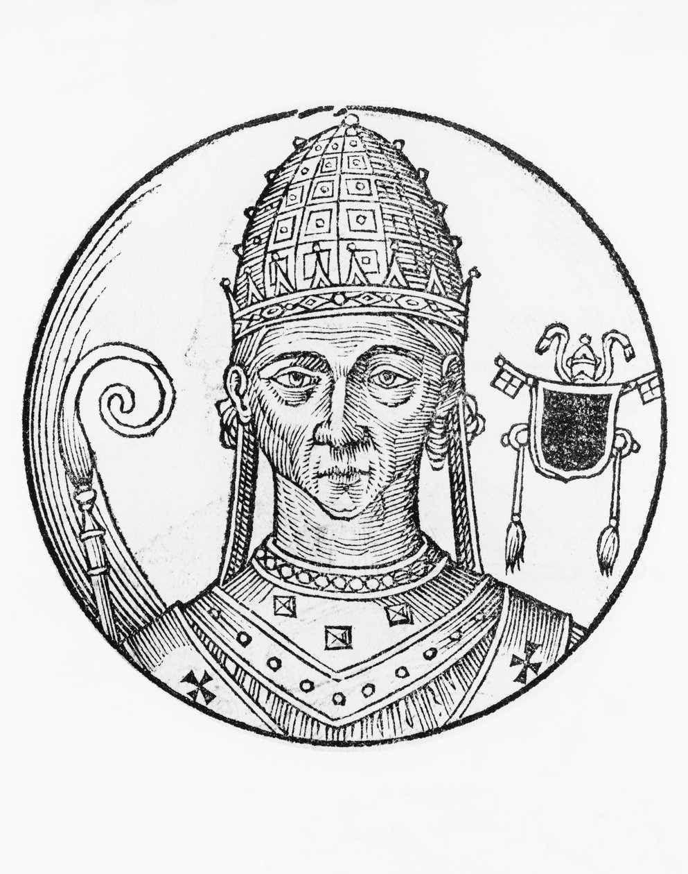 Retrato de João X (cerca de 860-circa 929) de Unbekannt Unbekannt