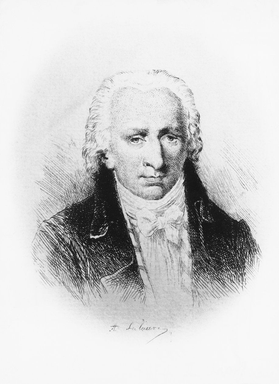 Retrato de Stanislas Jean, Marquês de Boufflers (1738-1815), escritor, soldado e acadêmico francês, gravura após desenho de Adolphe Lalauze (1838-1905) de Unbekannt Unbekannt