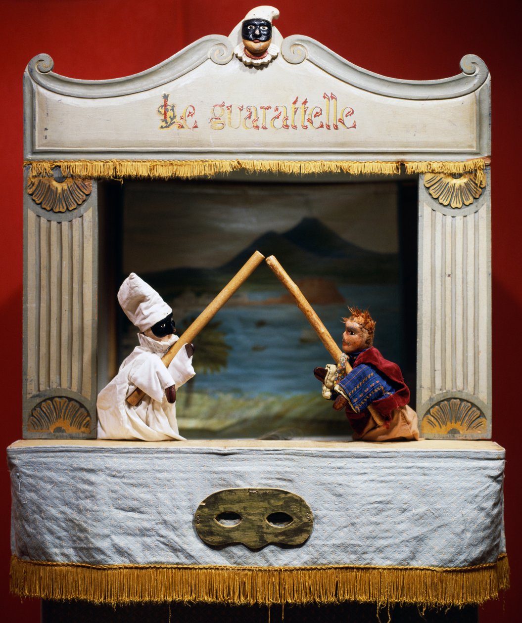Punch (Pulcinella) e Pasquale Terremoto, bonecos do teatro Maria Imperatriz Guarattelle, Nápoles, Itália de Unbekannt Unbekannt
