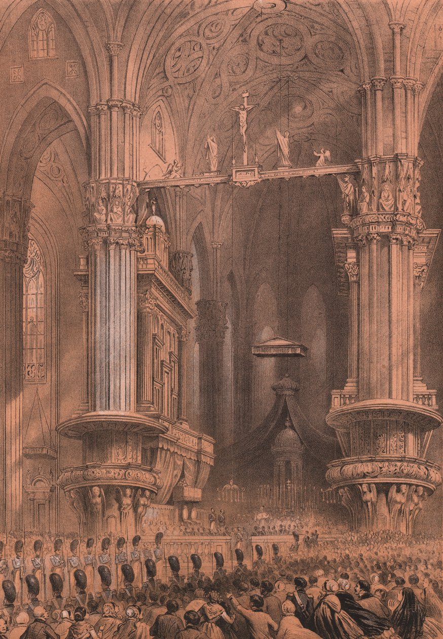 Te Deum na Catedral de Milão, Lombardia de Unbekannt Unbekannt