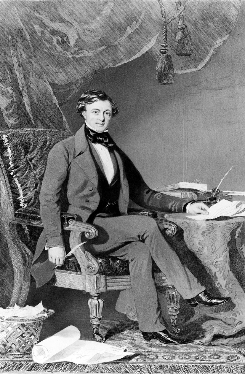 Thomas Brassey, empreiteiro e engenheiro ferroviário britânico, c 1830s de Unbekannt Unbekannt