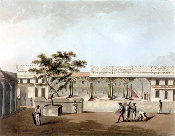 Frente Norte do Palácio de Tippoo, Bangalore, placa 9 de 