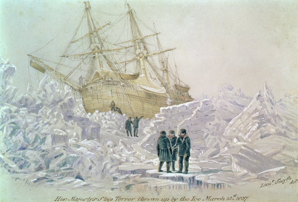 Incidente em uma jornada comercial: HMS Terror lançado pelo gelo, 15 de março de 1837 de Lieutenant Smyth