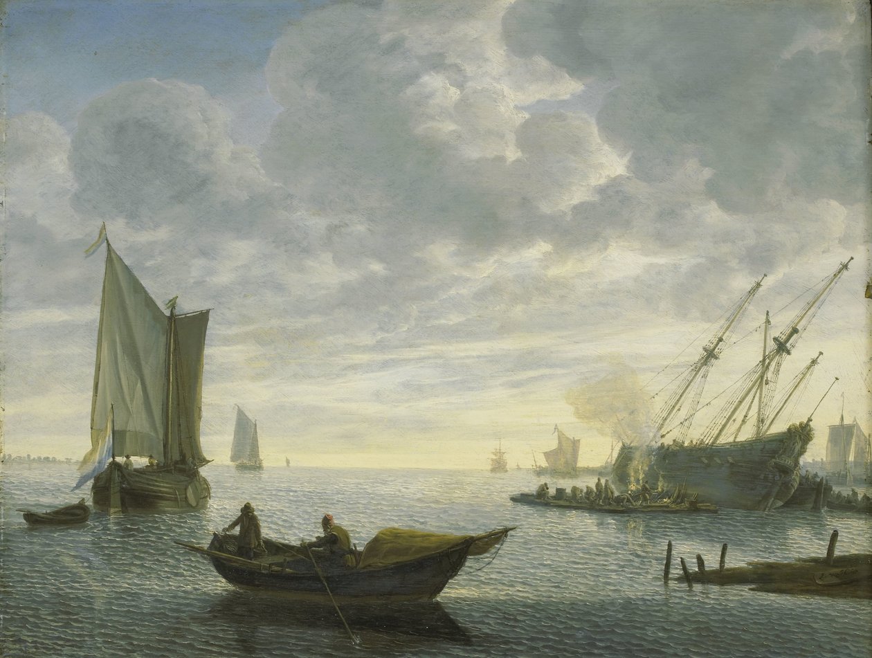 Calafetagem de um Vaso de Lieve Pietersz. Verschuier