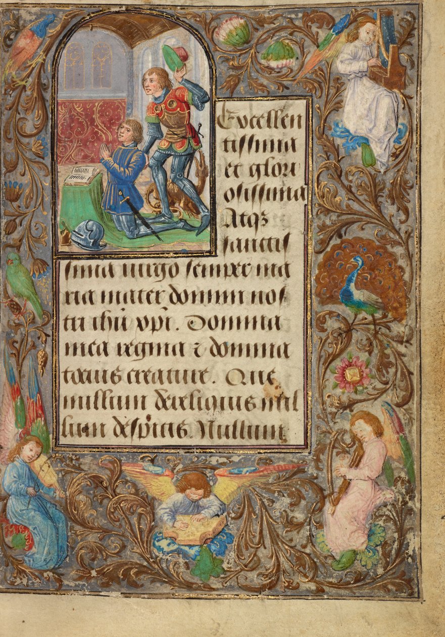 Charles the Bold Apresentado por Saint George de Lieven van Lathem