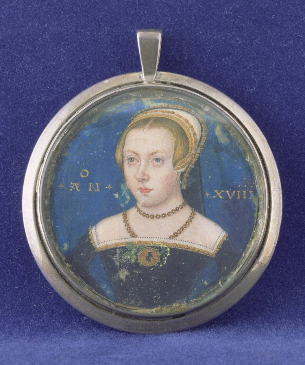 Retrato de uma senhora, possivelmente Lady Jane Gray, c.1545-47 (bodycolour no cartão) de Lievine Teerlink