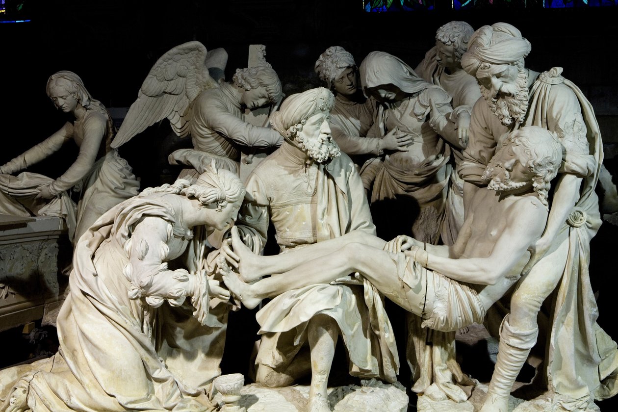 O sepultamento e o desmaio da virgem de Ligier Richier