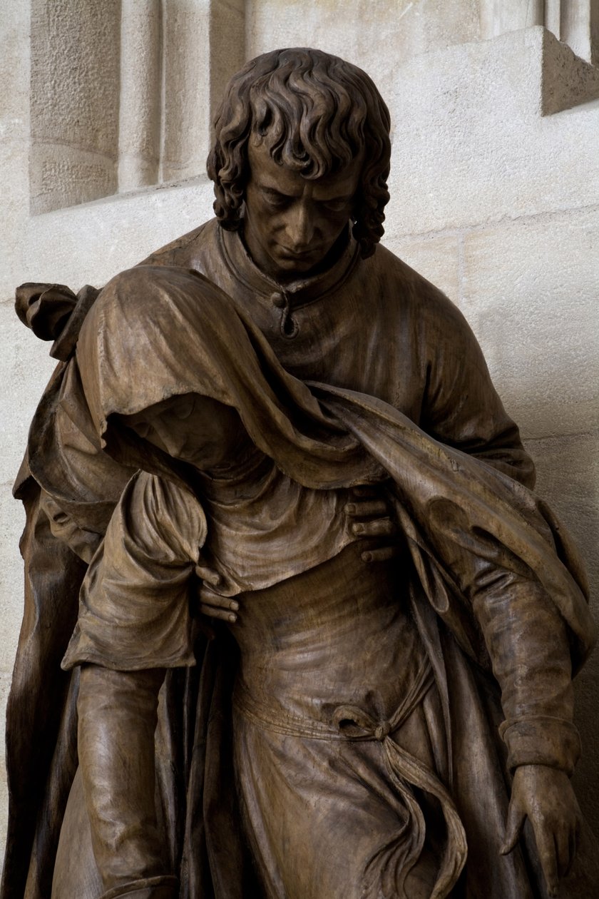 O desmaio da Virgem, 1531 (ver também 279615 e 279616) (nogueira) de Ligier Richier