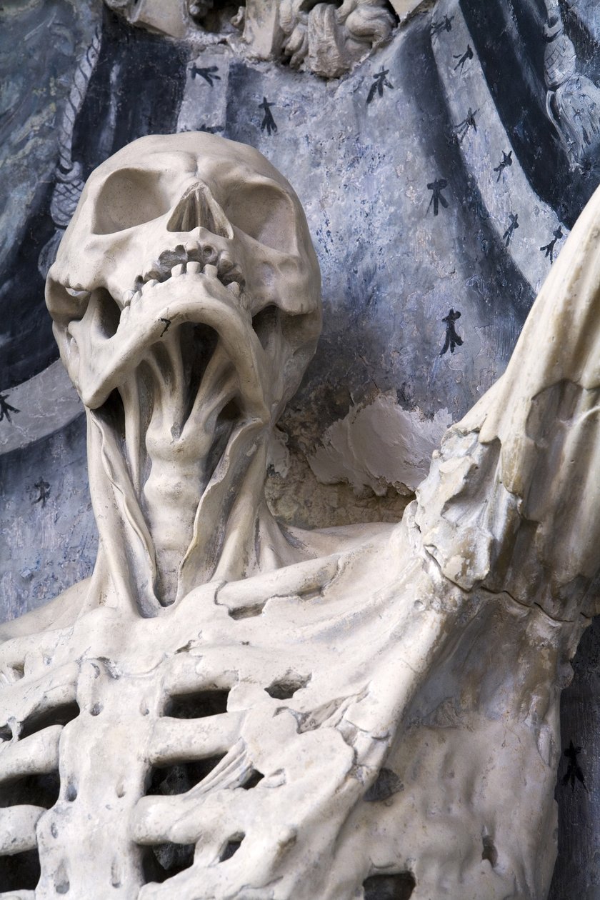 Detalhe esfolado, ou o esqueleto de Ligier Richier