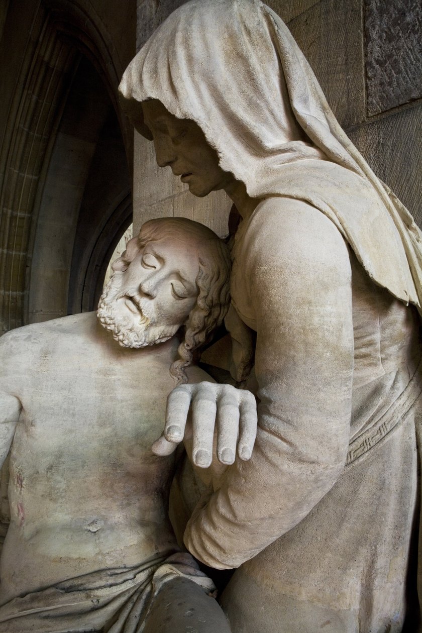 Pieta, detalhe de Ligier Richier