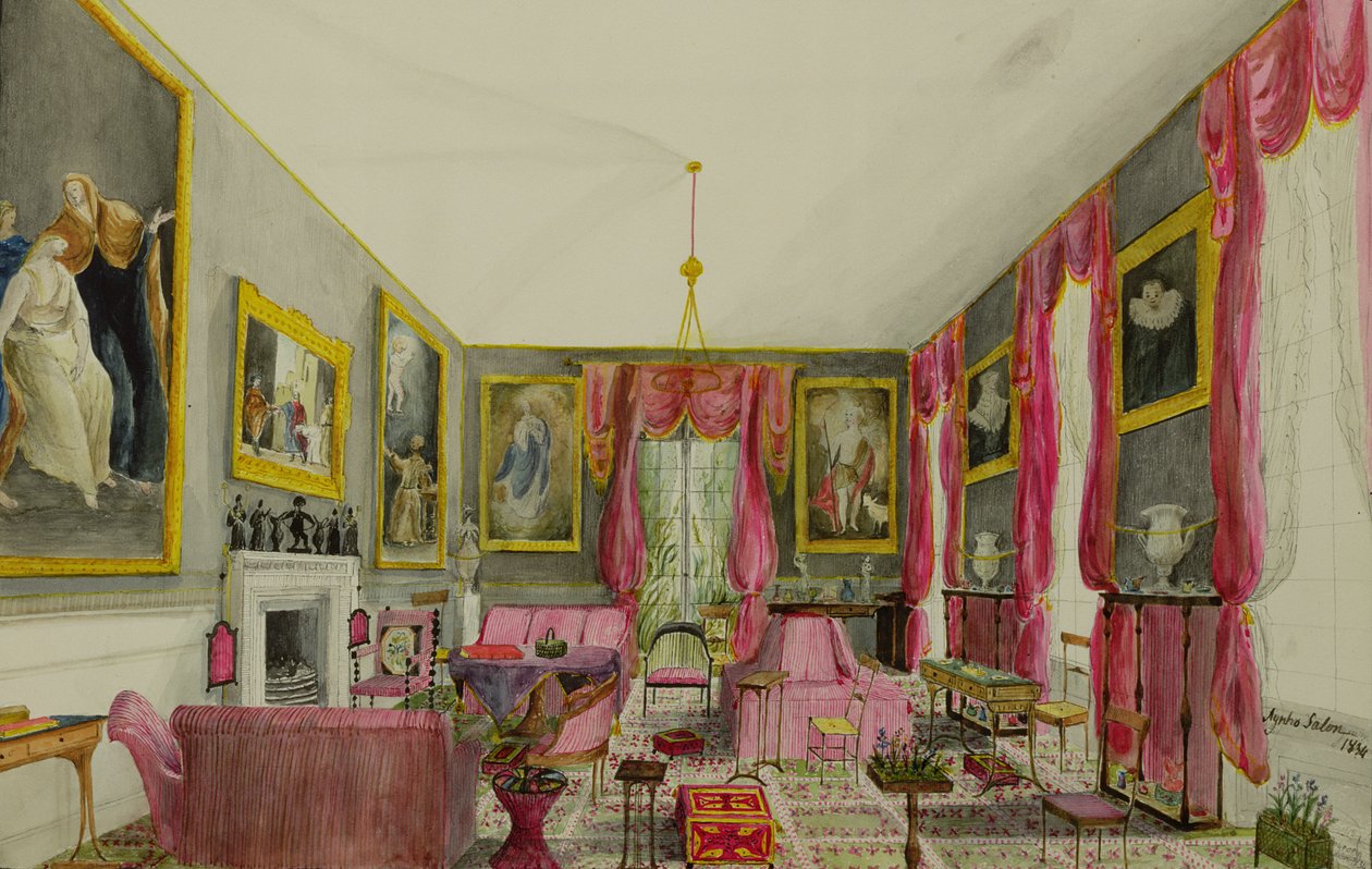 O Salão Aynhoe, 1844 de Lili Cartwright