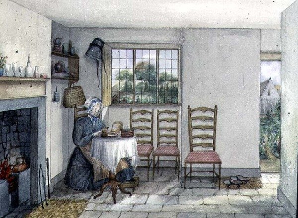 A casa da Sra. Hancock, uma das casas de esmolas em Anyhoe de Lili Cartwright
