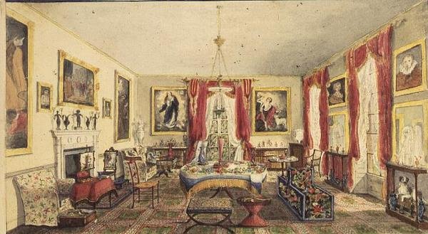 O Salão de Desenhos em Aynhoe de Lili Cartwright