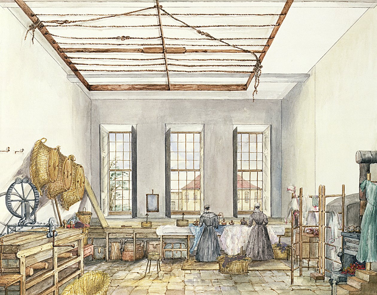 A lavanderia em Aynhoe, 23 de fevereiro de 1847 de Lili Cartwright