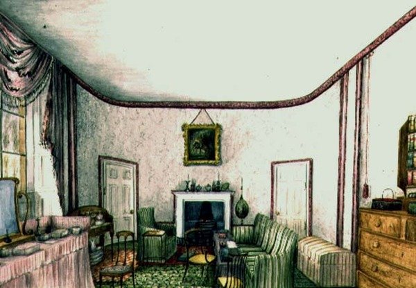 A Sala Cor-de-Rosa em Aynhoe de Lili Cartwright